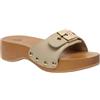Scholl Pescura Heel Sabot Ciabatta 37 sabbia