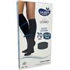 Sauber Uomo Filato Cotone Calza 70 DEN 13-17 mmHg compressione graduata colore nero taglia grande