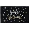 BANZAII TEXTILE INNOVATOR ONLINE Banzaii Zerbino Ingresso Casa in Fibra di Cocco 40x70 cm, Tappeto Porta con Base Antiscivolo, Resistente e Ideale per Interno ed Esterno - Glitter Youre Welcome