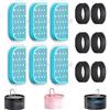 GIOTOHUN Filtro per fontana d'acqua per gatti: 12 filtri di ricambio per | 6 filtri + 6 spugne per dispenser per animali domestici H1 (600 oz/2 L)