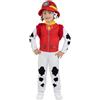 Funidelia Costume Ufficiale di Marshall Paw Patrol per bambino, Include: Tuta con coda, cappello e zainetto, Taglia 3-4 anni - Tenuta per bambini per feste, Carnevale e Halloween