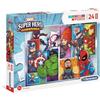 Clementoni - 24208 - Supercolor Puzzle - Marvel Super Hero Avengers - 24 Maxi Pezzi - Made In Italy - Puzzle Bambini 3 Anni +