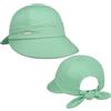 Seeberger Sunshine cap Donna - Berretto in Cotone Cappellino da Berretti con Visiera Primavera/Estate Estate - Taglia Unica Verde Chiaro