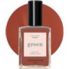 Manucurist - Green Smalto Unghie Brique - Smalto Rosso classico 9-Free - Smalto per Unghie Vegano e di Origine Biologica (80%) - Manicure Professionale - 15ml - Nail Polish
