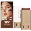 HQDA Beauty Balm Serum Boosted Skin Tint - Fondotinta idratante colorato, stick idratante portatile per il contorno del viso (# 01)