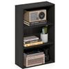 Furinno BASIC Libreria Aperta a 3 Ripiani, Scaffale, Organizzatore Portaoggetti, 18.5 x 42.2 x 67.1 cm, Espresso