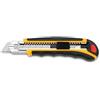 3 Claveles CUTTER METÁLICO NYLON PROFESIONAL CON AUTO-LOCK PLANO HOJA 25 MM - 3 HOJAS 3C