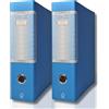 LogicaShop UBOX Raccoglitori ad Anelli A4, Dorso 8, Senza Custodia (Celeste, 2Pz)
