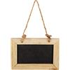 Logbuch-Verlag Lavagna piccola con corda da appendere 15 x 12 cm lavagna nera legno per scrivere
