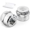 TAILONZ PNEUMATIC Bianco Raccordi diritti maschio 8mm OD x 1/2 BSP ad innesto rapido PC8-04 (confezione da 10)
