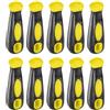 QUARKZMAN Manico per Lime Gomma da 10pz Manici Ergonomici Foro Rotondo e Rettangolare da 4,25 per Lime Metallo da 14