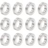 QUARKZMAN 12pz Distanziatore Alluminio 12mm Foro x 20mm OD x 6mm Lunghezza Boccola per Vite Finitura Semplice Distanziatore Metallo Rotondo per Viti Bulloni e Barre M12