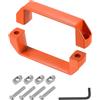 QUARKZMAN 2 Pezzi Maniglia Rettangolare, 120mm/4.7 Centro Foro Maniglie Porta in Lega di Alluminio Moderna per Cassetti Armadi Cancelli Garage, Arancione
