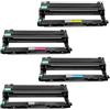 HenceBuy DR-241CL Unità Tamburo Compatibili con Brother DR241CL Tamburo per Brother HL-3140CW HL-3150CDW DCP 9020CDW MFC 9330CDW MFC 9340CDW MFC9140CDN Stampante Nero Magenta Giallo Ciano (4 Pacco)
