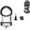 LICHIFIT 40M/131FT Custodia Impermeabile per Insta360 X5 Custodia per immersione con fotocamera panoramica Custodia protettiva subacquea Gabbia per conchiglie con adattatore per porta a vite da 1/4