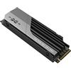 Silicon Power XS70 SP01KGBP44XS7005 - Disco rigido SSD con dissipatore di calore, compatibile con Playstation 5, Nvme PCIe Gen4 M.2 2280, gioco interno R/W fino a 7300/6000 MB/s 1 TB