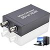 Queen.Y Convertitore da SDI a HDMI 3G- SDI HD- Adattatore da SDI a HDMI (Con Alimentatore) Display di Trasmissione Del Segnale Veloce 1080P SDIs in HDMIs Out SDI Loopout