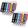 LeciRoba 580 581 XXL Cartucce per Stampante Canon Multipack PGI-580 CLI-581 per TR7500 TR8500 TS6100 TS6200 TS6300 TS700 TS8200 TS8350 TS9150 (122) - Confezione