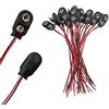 SENZEAL 20PCS 15cm 9V I Tipo di Connettori per Batterie Lunghezza Filo in Pelle per Strisce Luminose a LED Giocattoli Telefoni Apparecchi di Illuminazione Telecomandi Piccoli Prodotti Elettronici