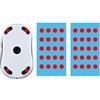 VOSSOT Piedini Mouse Universali 6mm Punti Rossi - Piedini Teflon PTFE di Ricambio per Mouse Gaming e Ufficio - Pads in Teflon per Scorrimento Fluido Compatibili con Logitech, Razer, SteelSeries