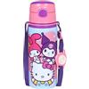 sarcia.eu Hello Kitty BOTTIGLIA TERMICA in alluminio, boccaglio, BOTTIGLIA D'ACQUA con tracolla, per ragazze 600ml