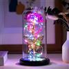Fespcj Luce notturna del logo della rosa, illuminazione innovativa LED a risparmio energetico, Halloween e decorazione di Natale, regalo di affari colorato della farfalla della rosa del metallo