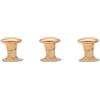 Wambere Set di 100 rivetti cavi, 3 mm, per pelle, borchie cave, rotonde, borchie bifacciali, per fai da te, accessori fai da te, borse, riparazioni, vestiti, decorazioni, oro