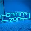 RuCvixkt Gaming Zone Segno Neon, Sala Giochi Segno Neon per gli Adolescenti decorazione della sala giochi,Gaming Light Led per Gamer Regali Ragazzi, Bambini