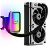 Hyte Dissipatore AIO THICC Q60 RGB 240mm Bianco con schermo IPS