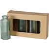 Boltze Vaso Panja (vaso verde, 4 pezzi, in vetro laccato, 6 x 6 x 13,8 cm, vaso per fiori) 2005929