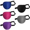 SYEYCW 5 Pezzi Benda per Occhio, Regolabile Traspirante Elastico Eye Patch, per Adulti, Benda Medica Regolabile, per Periodo di Recupero Chirurgico, Uso Quotidiano, Festa Cosplay, 5 Colori