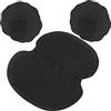 Akozon 60pcs Ascellare Ascella Sudore Pad Tessuto Non Tessuto Abito Abbigliamento Ascellare Sudore Pads Nero Sudore Pads Per Le Donne Ascelle Ascella Sudorazione Sotto Le Ascelle Blazer