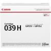 CANON ORIGINALE Canon toner nero 039h 0288C001 ~25000 Pagine 039h 0288C001