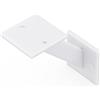 Alberts 806125 Opzionale in Vari Colori di Tendenza-Mensola in Coppia o singola-50 x 100 x 100 mm, Bianco