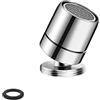 DEANKEJI Aeratore per Rubinetto, DEANKEJI Ruotabile Filtro per Risparmio Idrico, Colore Acciaio Inossidabile Filtro Acqua Adattatore, per Famiglie, Hotel, Strutture Pubbliche (Argento)