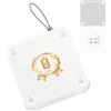 KINHARD Chiudiporta Automatico Bianco Senza Fori, Chiudi Porta Automatico 1000G con Cavo 1,2m per Interno, Balcone e Ingresso