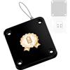 KINHARD Nero Chiudiporta Automatico, Non Necessita di Foratura, Dotato di Fune di Trazione da 1,2 m, Forza di Trazione 1000G Chiudi Porta Automatico, per Porte con Chiusura Automatica