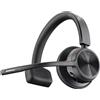 Hp Cuffia Hp Poly Voyager 4310 UC Mono Wireless/Bluetooth/Usb-c per ufficio/call center con microfono e supporto di ricarica Nero [77Y97AA]