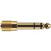 Oehlbach i-Jack AD 35/63 - Adattatore audio stereo presa jack 3,5 mm a spina jack 6,3 mm - Alta qualità, placcato oro e perfetta affidabilità dei contatti - 1 pezzo