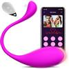 HIVEFUN Vibratoreper Donna Wireless Sexytoysys Vibratore con APP, Vibratoriper Ovetto Vibrante Donna Telecomando con 9 Modalità, Bluetooth Toys Sessuali Vibratori Comando a Distanza Sex Toys Viola