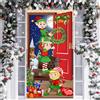 YAXZIM Decorazione Natalizie per Porta, Copertura Porta Natale, Striscione Appeso alla Porta d'Ingresso,Banner di Sfondo Foto di Natale per Decorazioni di Festa di Natale e Capodanno (Elfo)