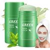 GAOMESIA 2 Pezzi Green Mask Stick al Tè Verde, Maschera Viso Solida Detergente, Pulizia Profonda dei Pori, Rimozione dei Punti Neri, Controllo dell'Olio, Idratante per Tutti i Tipi di Pelle