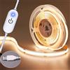 saimili Luci COB Striscia LED Touch Dimmer Diodo flessibile Nastro 5V USB Illuminazione interna lineare Lampada Camera TV fai da te Specchio Retroilluminazione Decorazione della parete