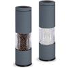 TLYSXPRO Set Macina Sale e Pepe Manuale con Grana Regolabile | Macinapepe e Macinasale Ricaricabili con Meccanismo in Ceramica | Accessori Cucina (2 Pezzi, Blue-Grey)