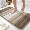 wyewye Tappeto da Bagno in Microfibra, Tappetino per Porta, Tappeto da Bagno, Tappeto da Bagno Super Assorbente 40x60 cm, Champagne