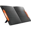 HOMCOM Caricabatteria Solare 100W Pieghevole con Attacco USB-A e USB-C per Ricarica Rapida, IP67, Nero | Aosom Italy