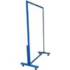 (04) SPECCHIO LISCIO TRASPORTABILE CON 4 RUOTE DIMENSIONI CM 100x170h