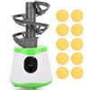 HERCHR Lanciatore Automatico per Ping Pong, Robot da Ping Pong Macchina per Palline da Ping Pong con 10 Palline per Allenatore di Table Tennis