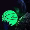 Ghzste Pallacanestro luminoso al buio, taglia 7, pallacanestro riflettente con tasca a rete, pallacanestro olografico, luminoso per ragazzi e lui