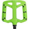 Funn Taipan Pedali per bicicletta in termoplastica rinforzata con fibra di vetro, con assi CrMo da 9/16 pollici e perni amici dello stinco per ciclismo su MTB/BMX/urbano/ghiaia (Verde)
